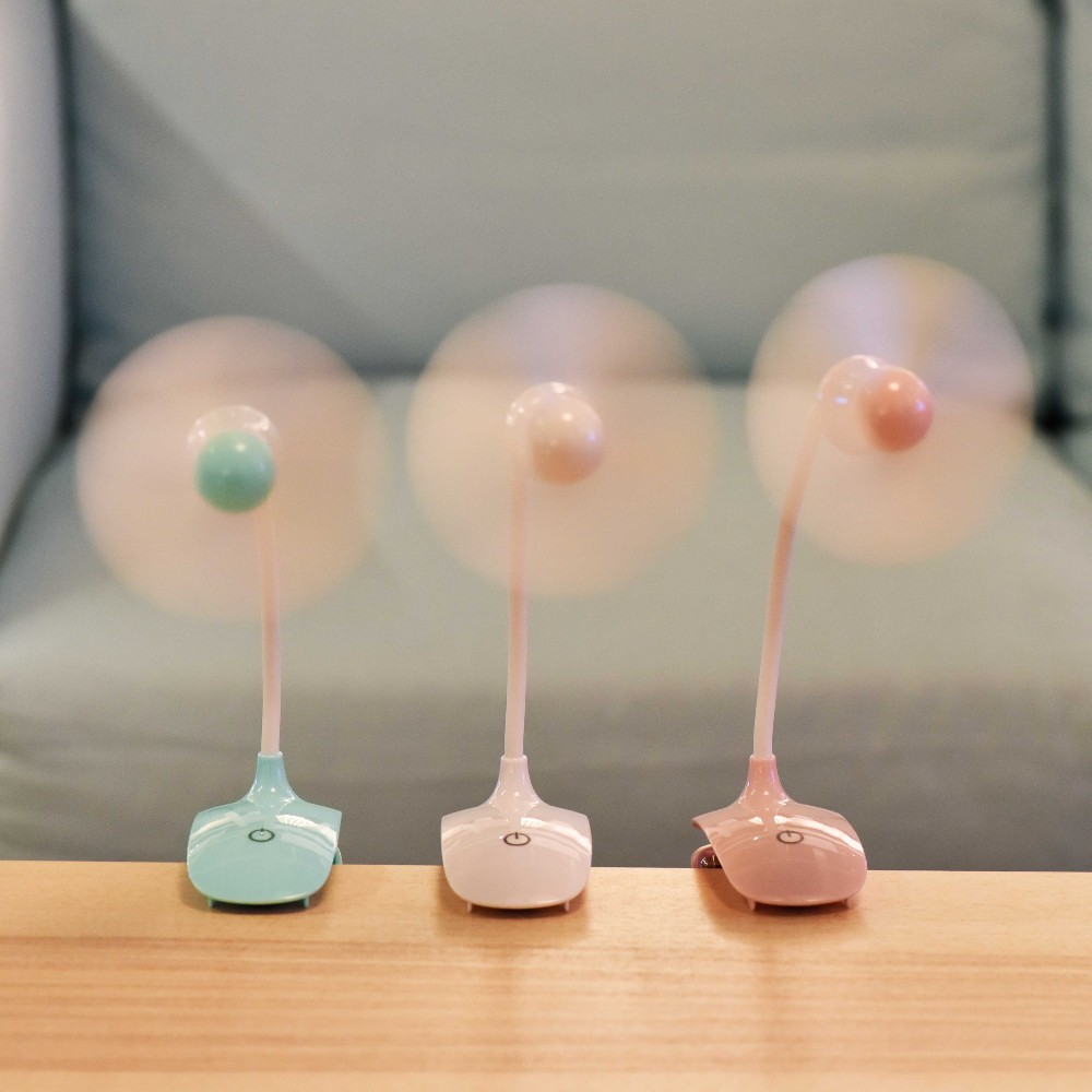 Mini clip rechargeable fan