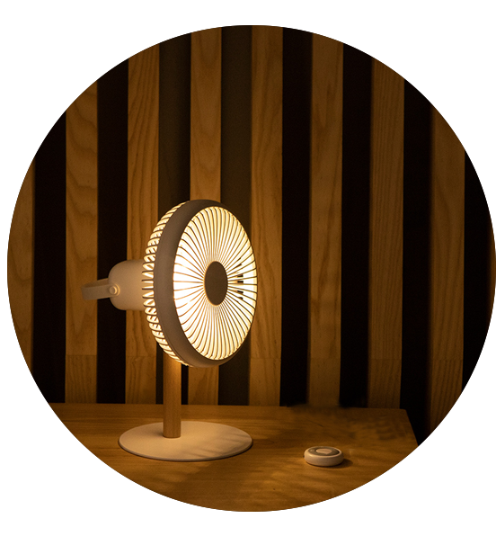 Wooden Flexible Table Fan