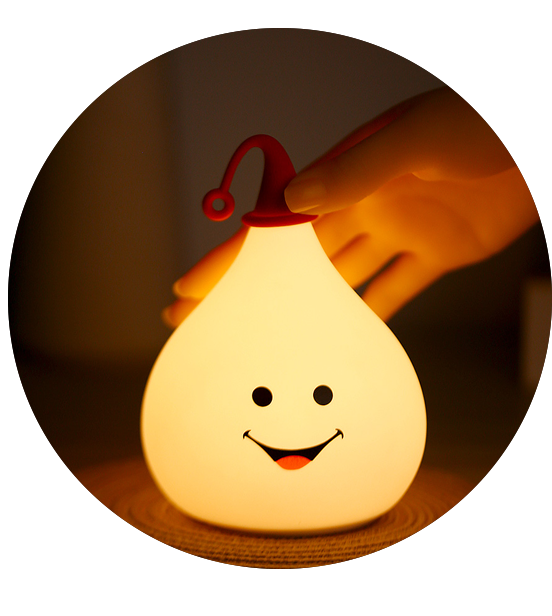 Bedside Modern Touch Baby Decompression Clap Light USB Rechargeable Baby Bedroom LED Silicone Pat Night Light