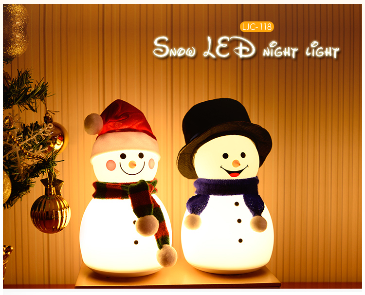 Snow LED baby light night with sound recording