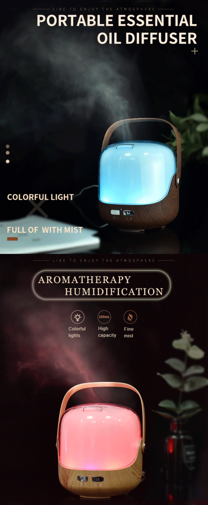 Portable ultrasonic aroma oil diffuser LJH-020