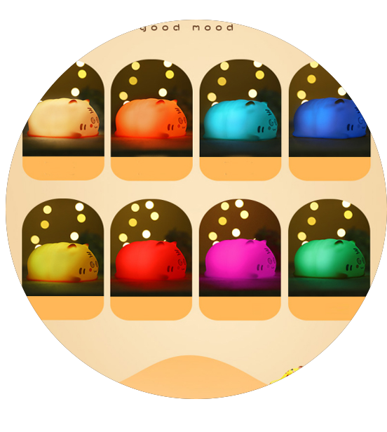 Baby Cute Night light Gift for Kids LED Change Color Decoration