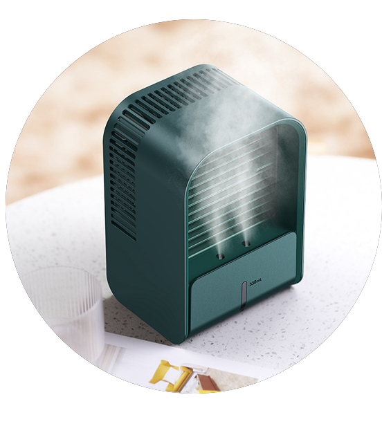 New Design Room Humidifier Cooler Rechargeable Fan Portable Mist Air Cooler Mini Fans for Room