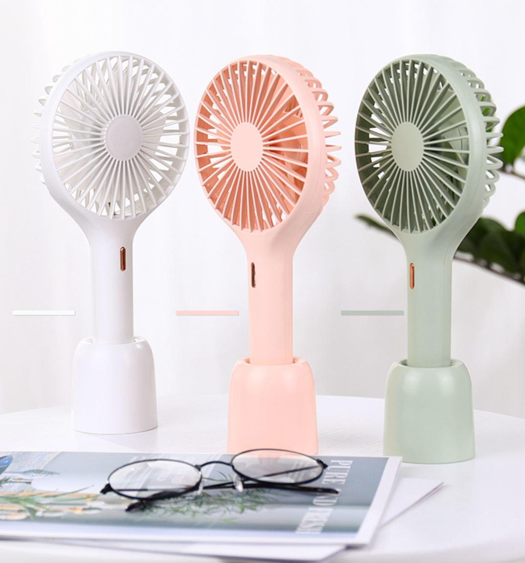 2020 USB Handheld Fan Rechargeable Portable Mini Hand Fan