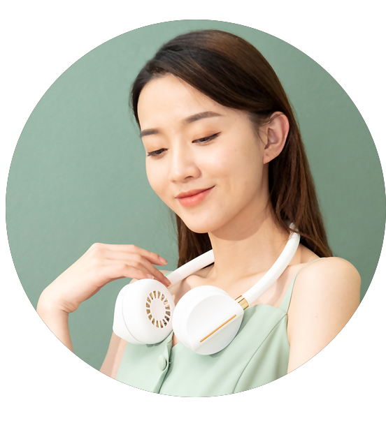 2021 Electric USB Around Rechargeable Mini Hanging Portable Neck Fan