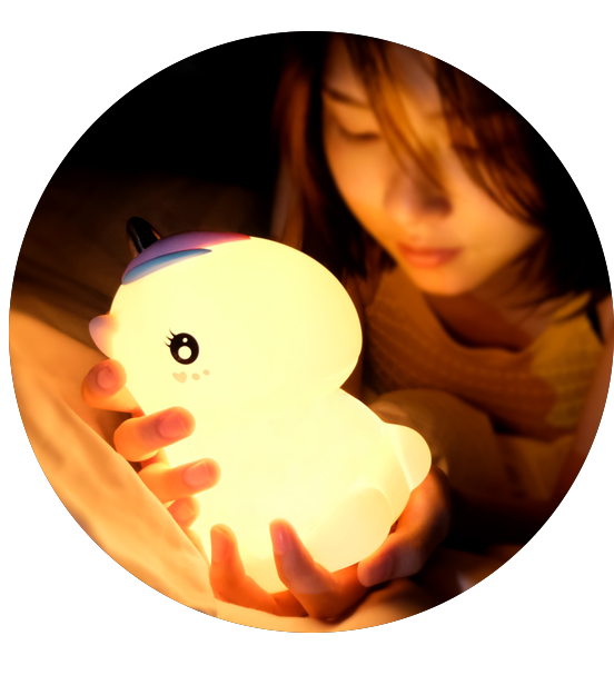 Animal Kids Atmosphere Lovely Horse Silicone Night Light